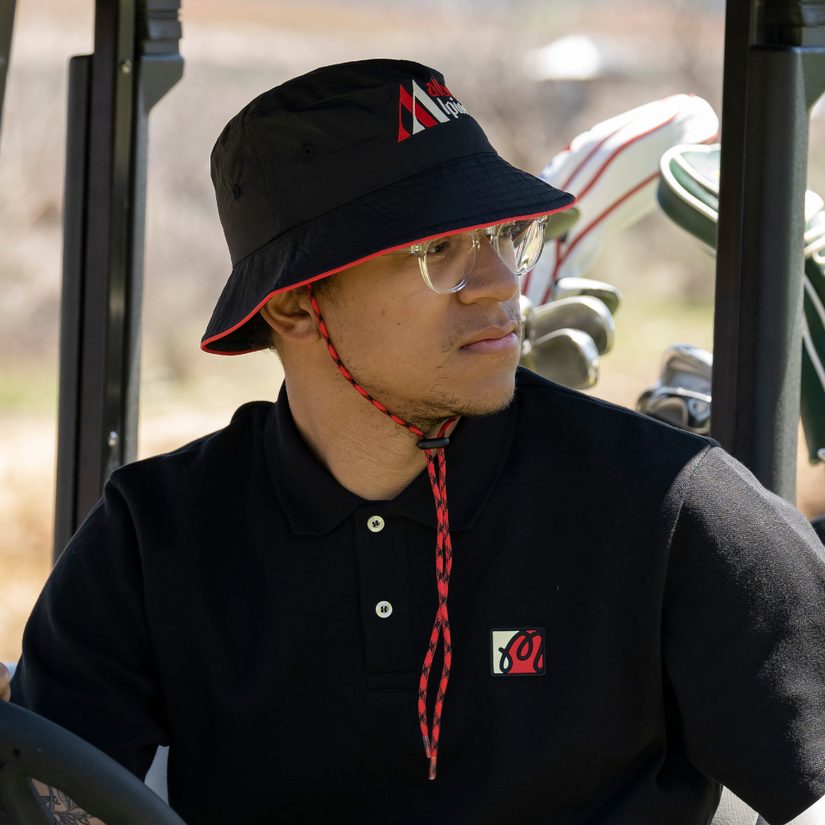 Golf Hats / Malbon / GOLF & SKI BUCKET HAT BLACK