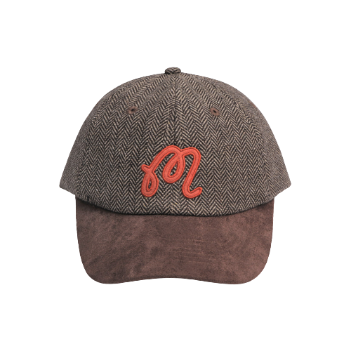 Golf Hats / Malbon / M SCRIPT TWO TONE STRAPBACK HAT Brown